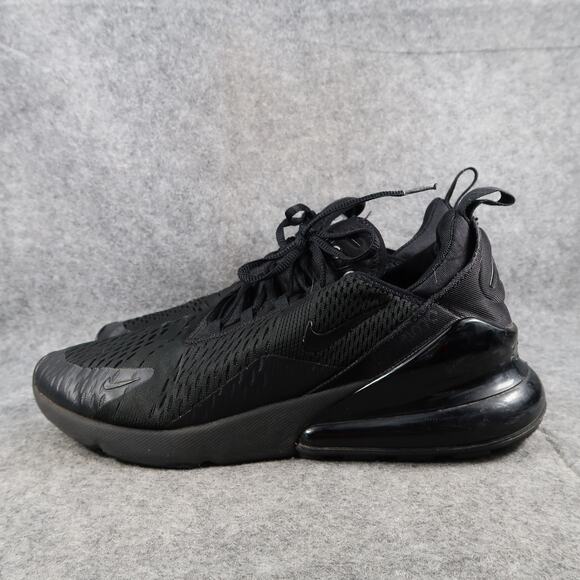 Nike Shoes Mens 10.5 Air Max 270 Sneakers Athletic Running Trainer Black Casual - Picture 4 of 13